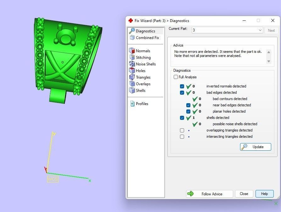 cross rose gold pendant with sapphires 3D print model_11