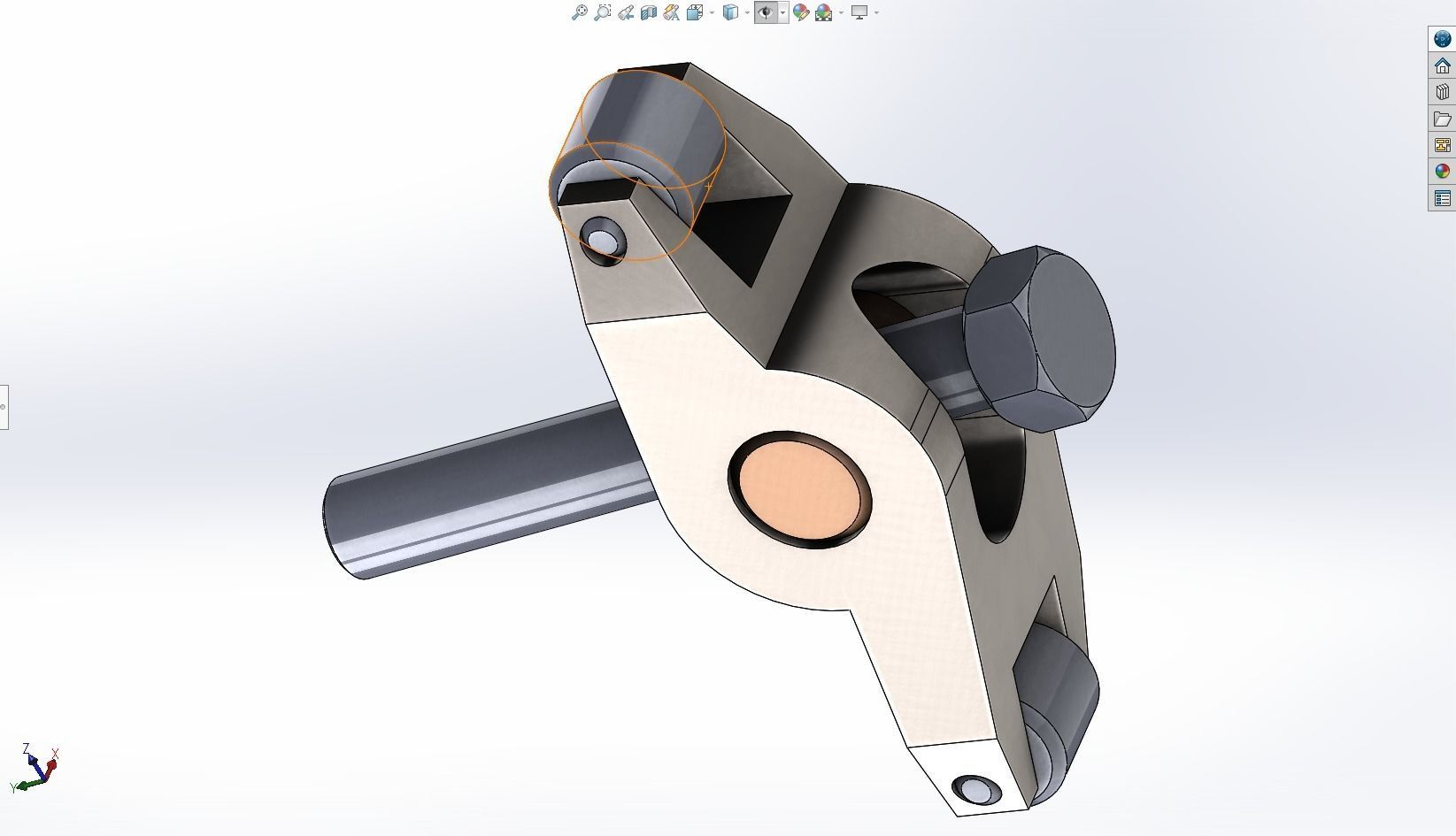 Rocket arm - Solidworks 3D model_2