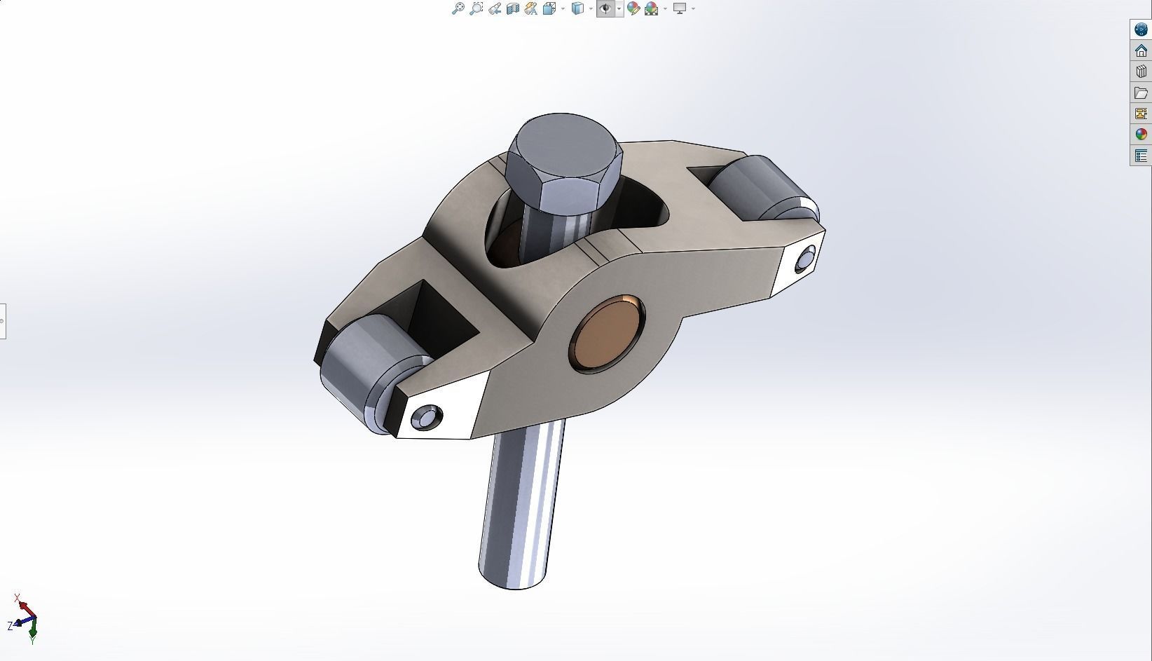Rocket arm - Solidworks 3D model_1