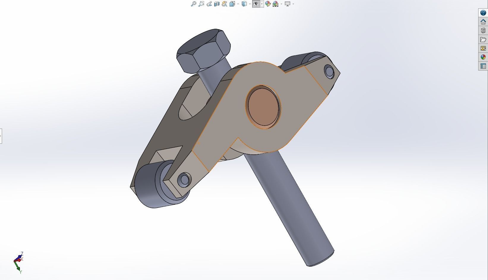 Rocket arm - Solidworks 3D model_4