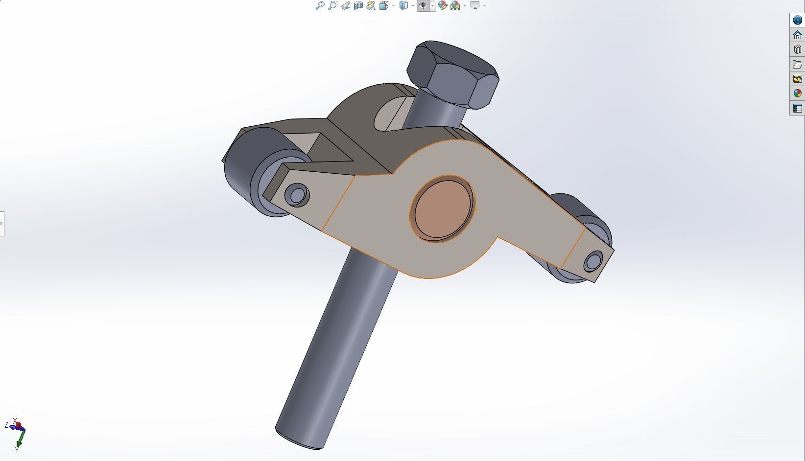 Rocket arm - Solidworks 3D model_5