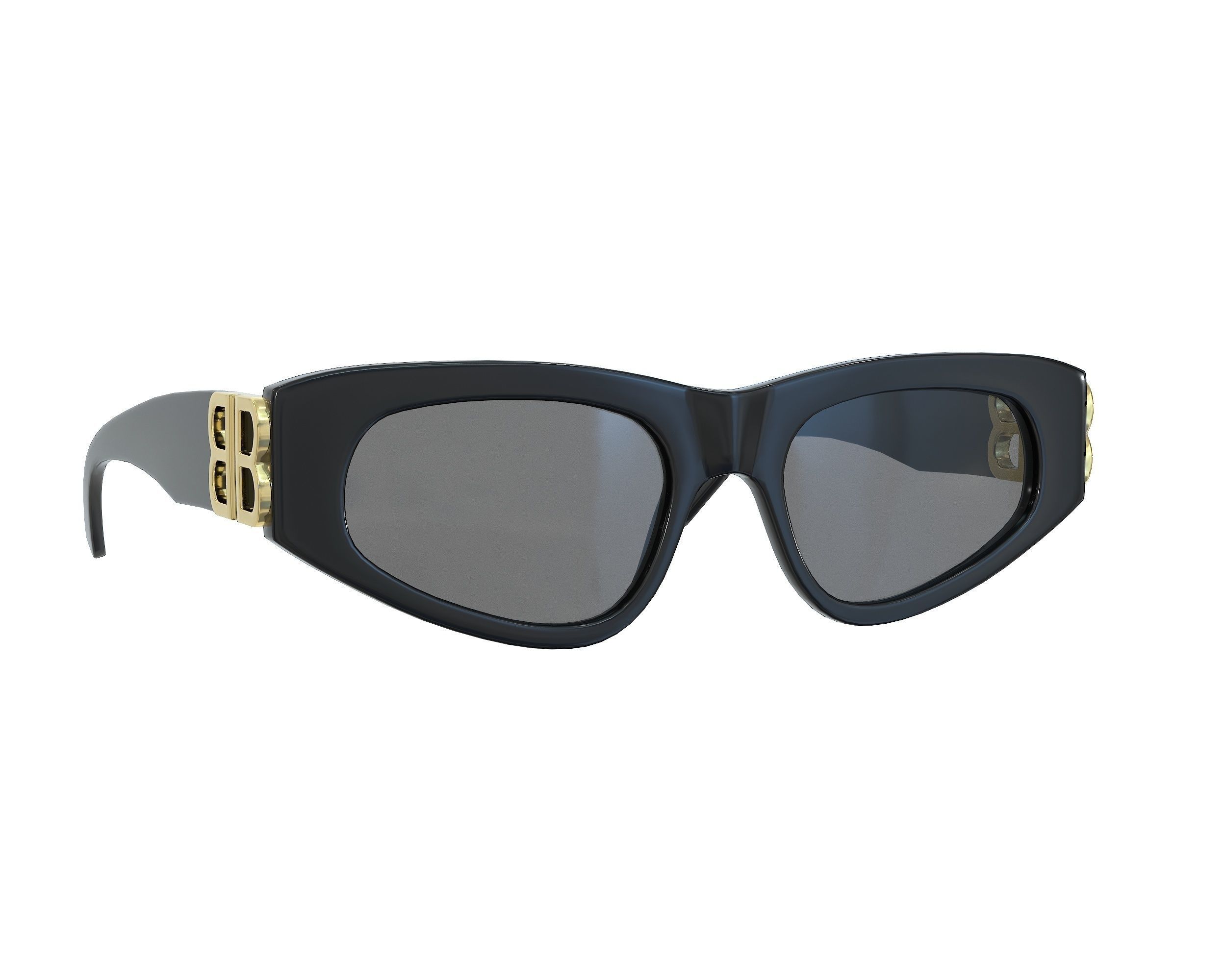 3D model Balenciaga Eyewear Dynasty Dframe sunglasses VR / AR / low