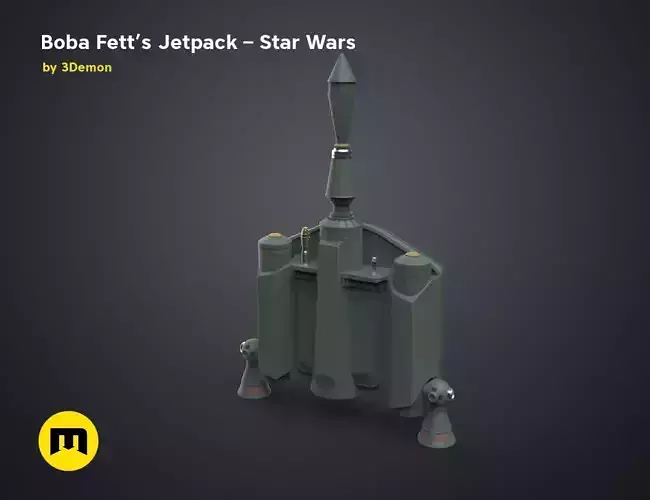 Boba Fetts Jetpack - Star Wars 3D print model Boba Fetts Jetpack - Star Wars 3D print model
