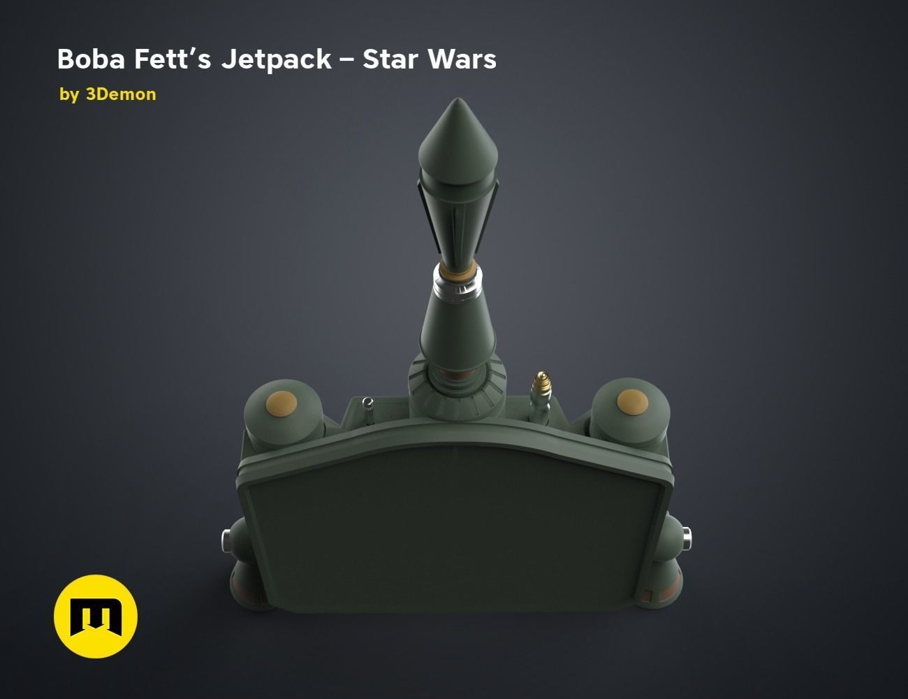 Boba Fetts Jetpack - Star Wars 3D print model_5