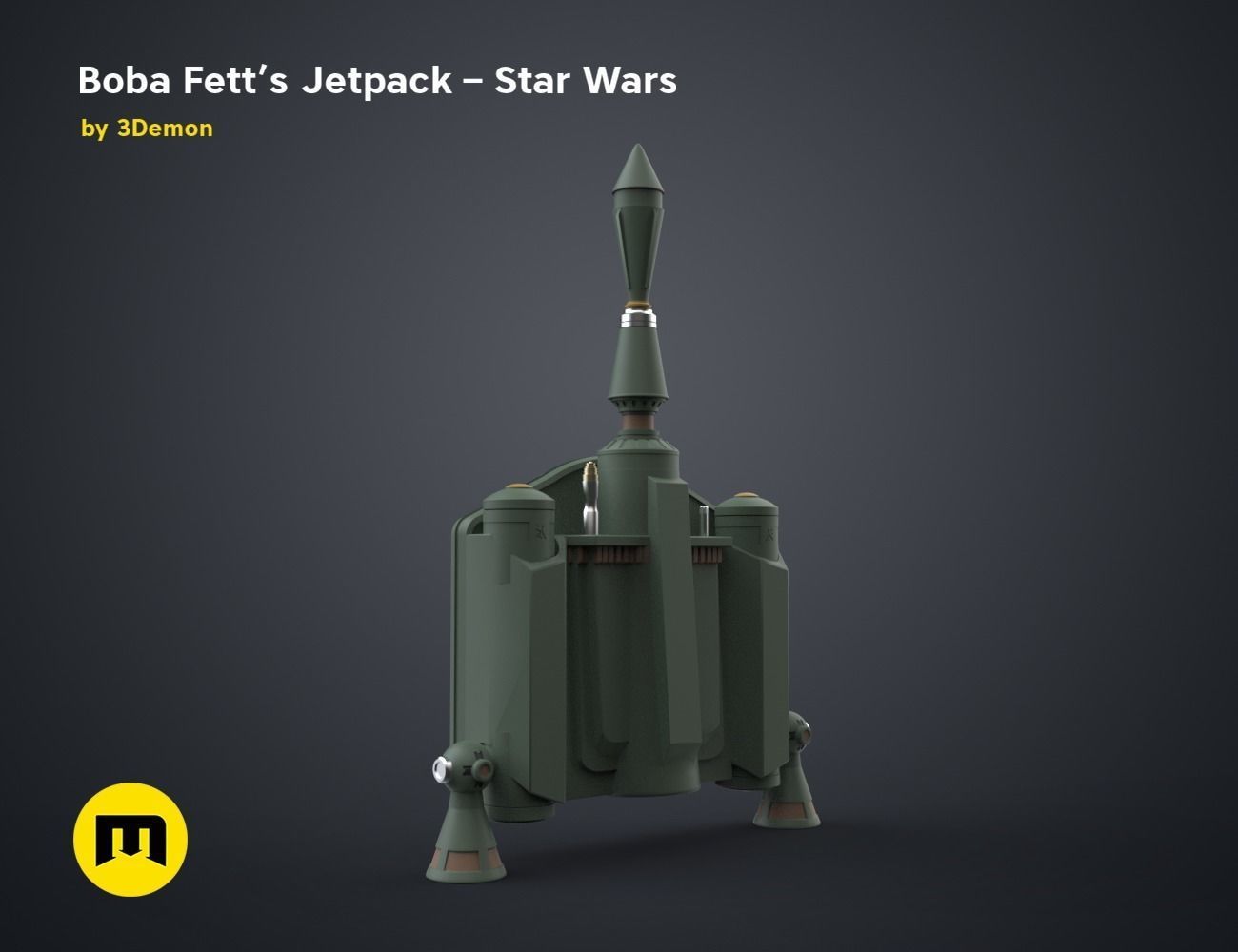 Boba Fetts Jetpack - Star Wars 3D print model_2
