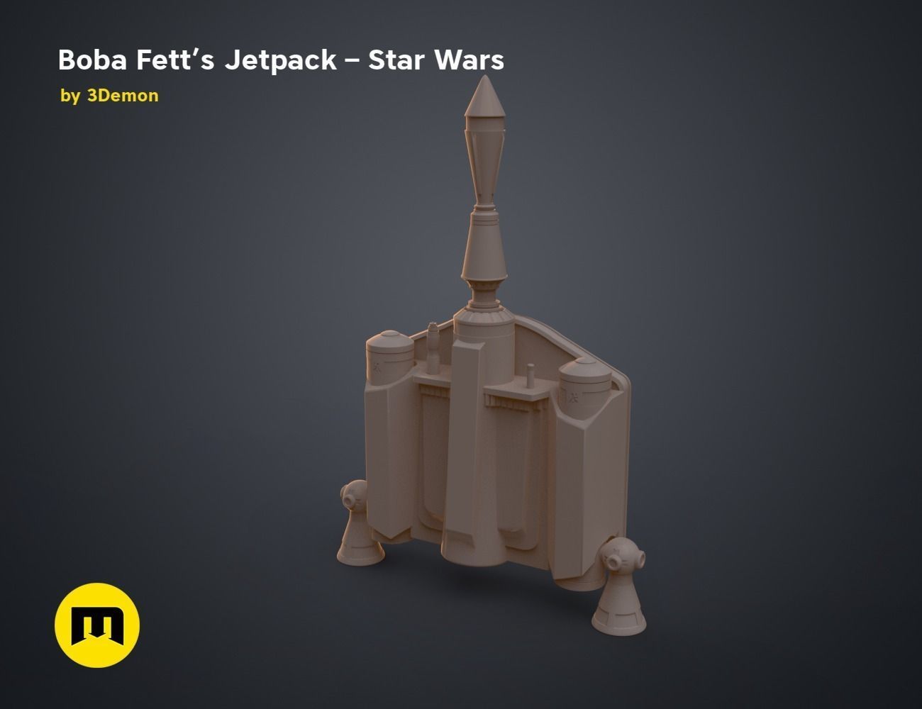 Boba Fetts Jetpack - Star Wars 3D print model_7