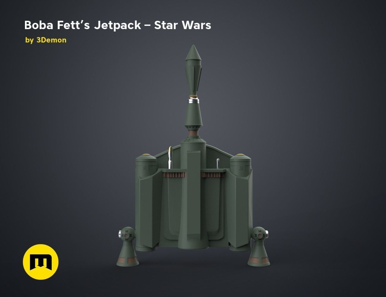 Boba Fetts Jetpack - Star Wars 3D print model_1