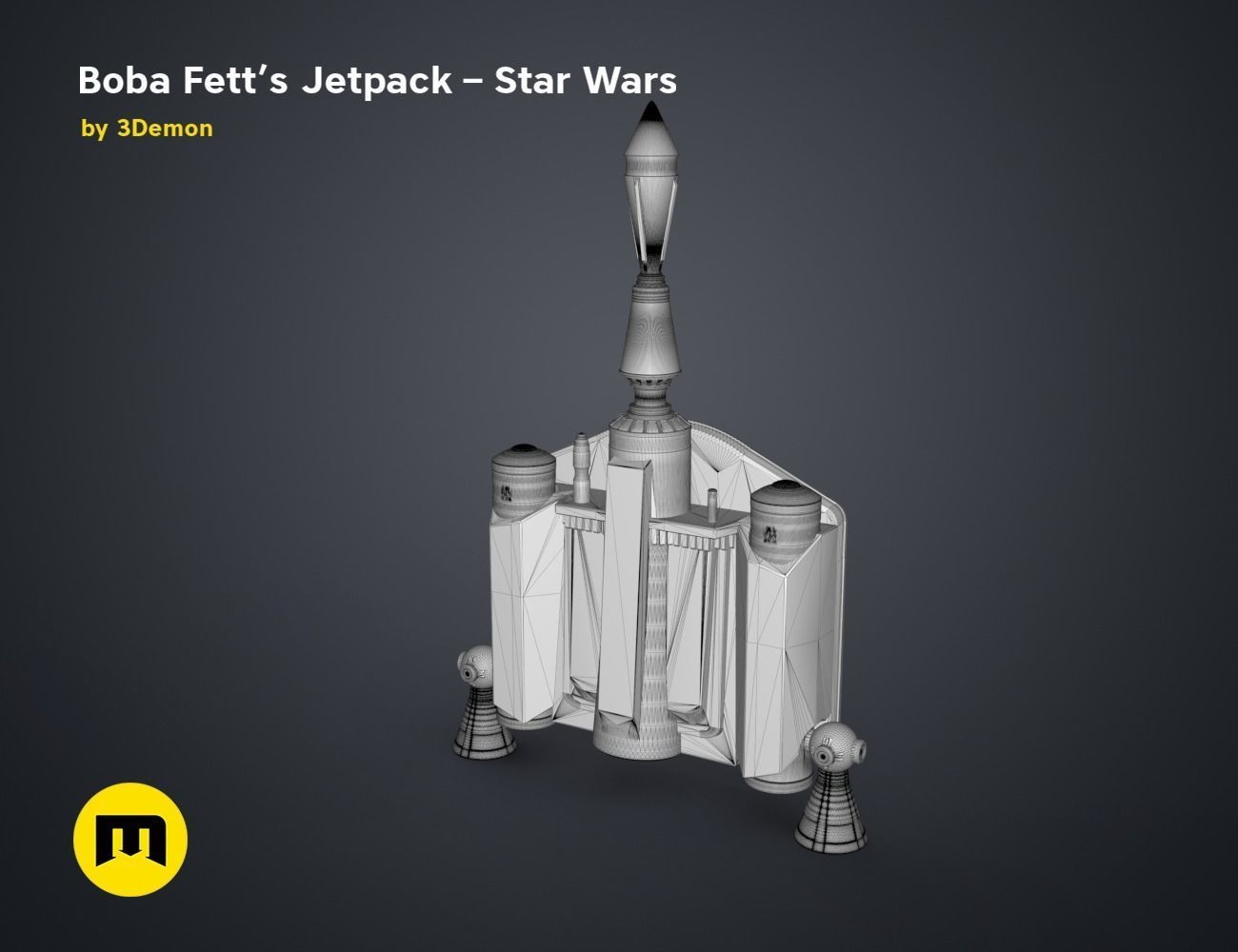 Boba Fetts Jetpack - Star Wars 3D print model_8