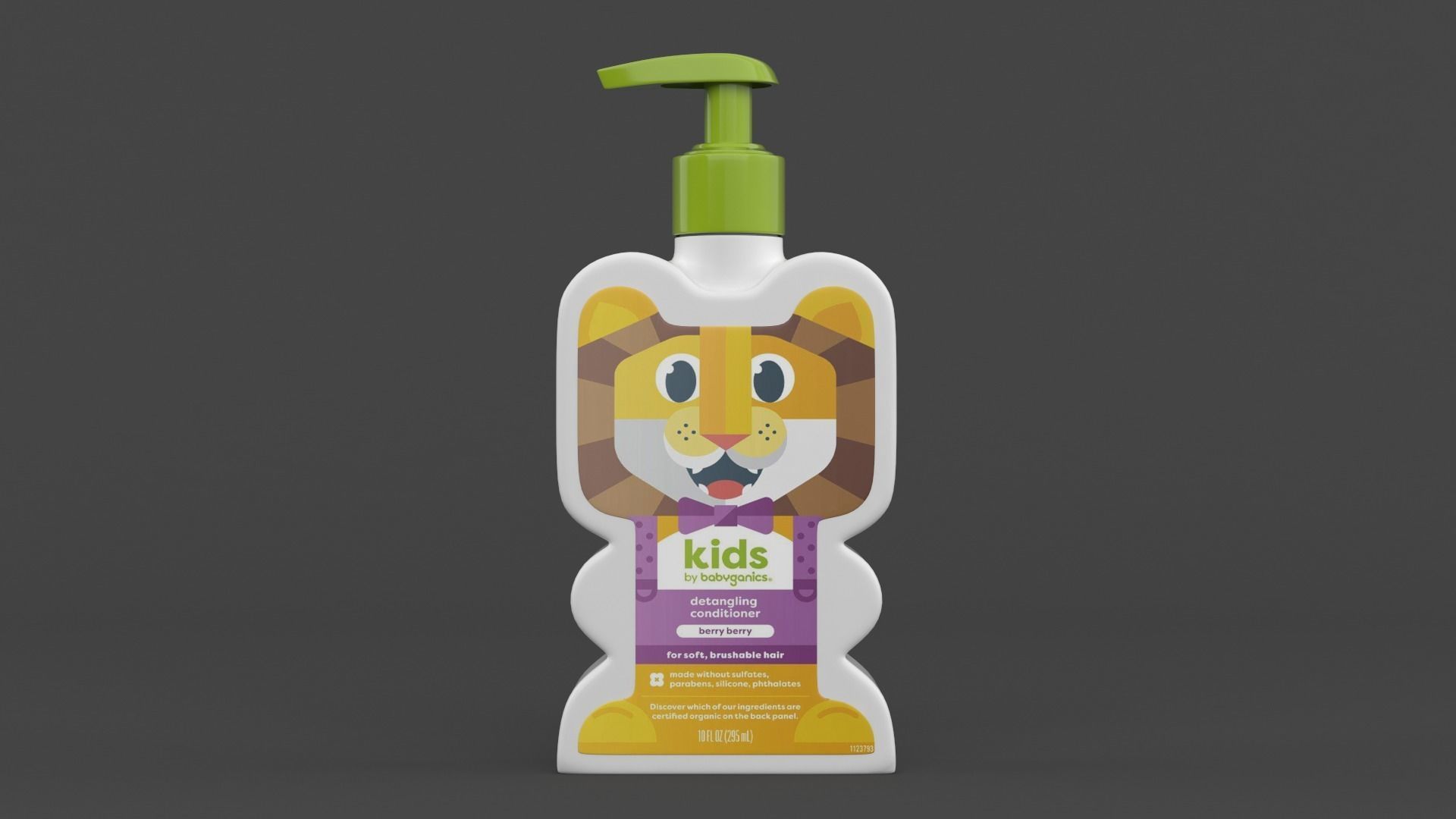 Babyganics Kids Shampoo Conditioner 3D model_1