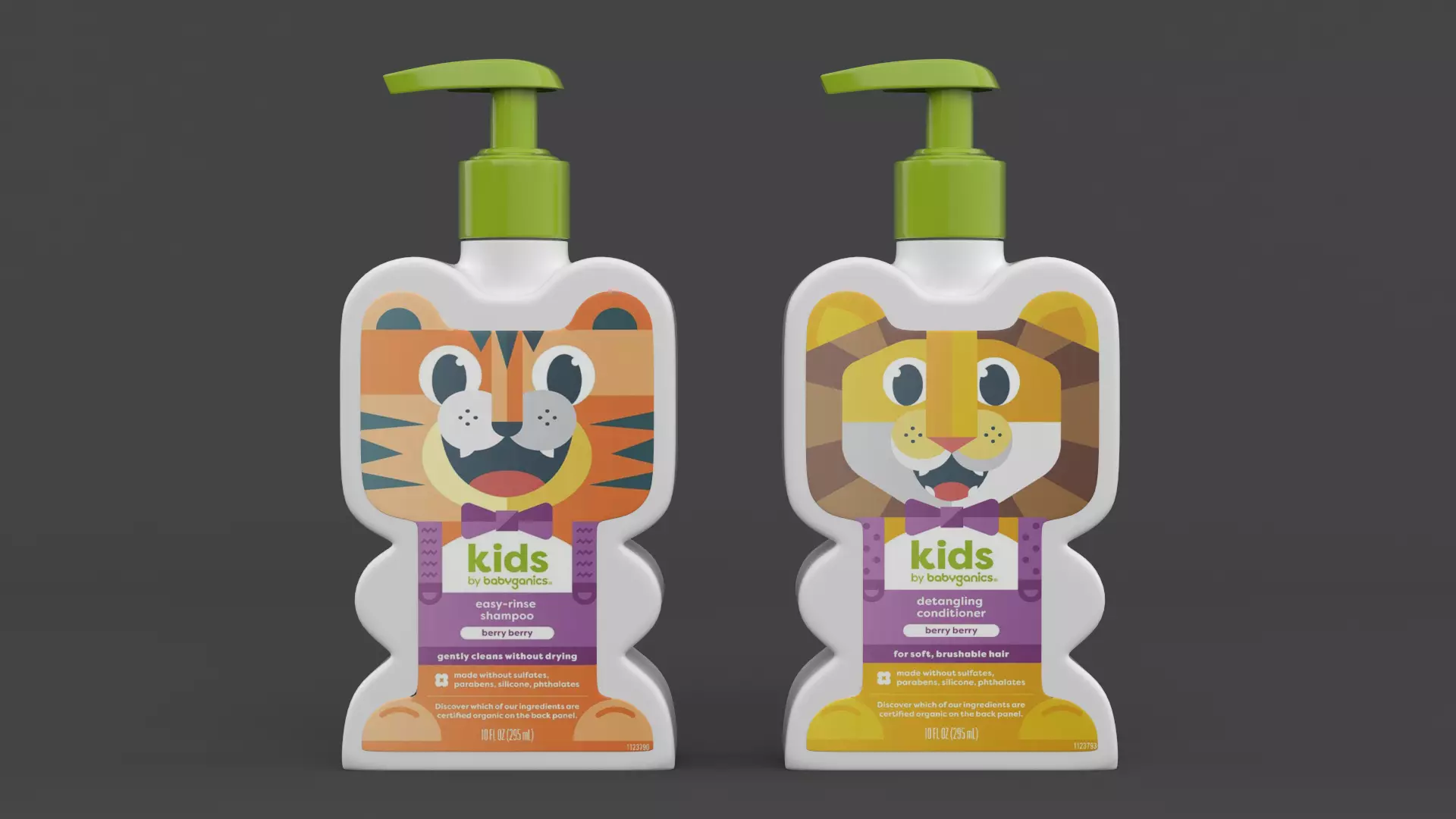 Babyganics Kids Shampoo Conditioner 3D model_0