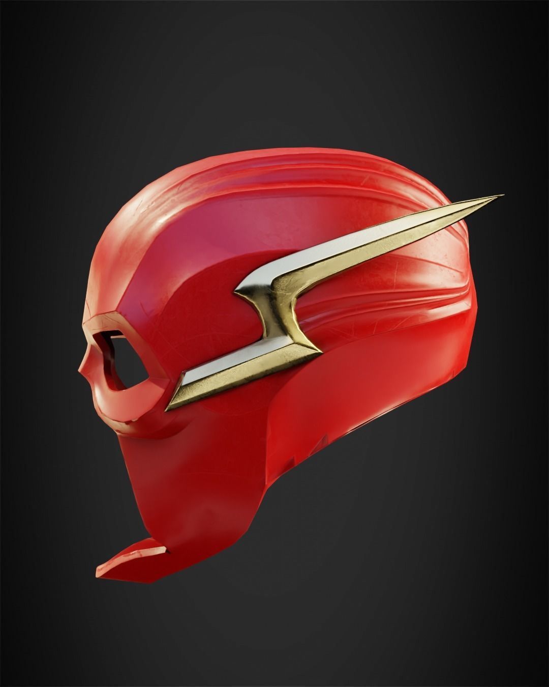 Flash Helmet for Cosplay 3D print model_3