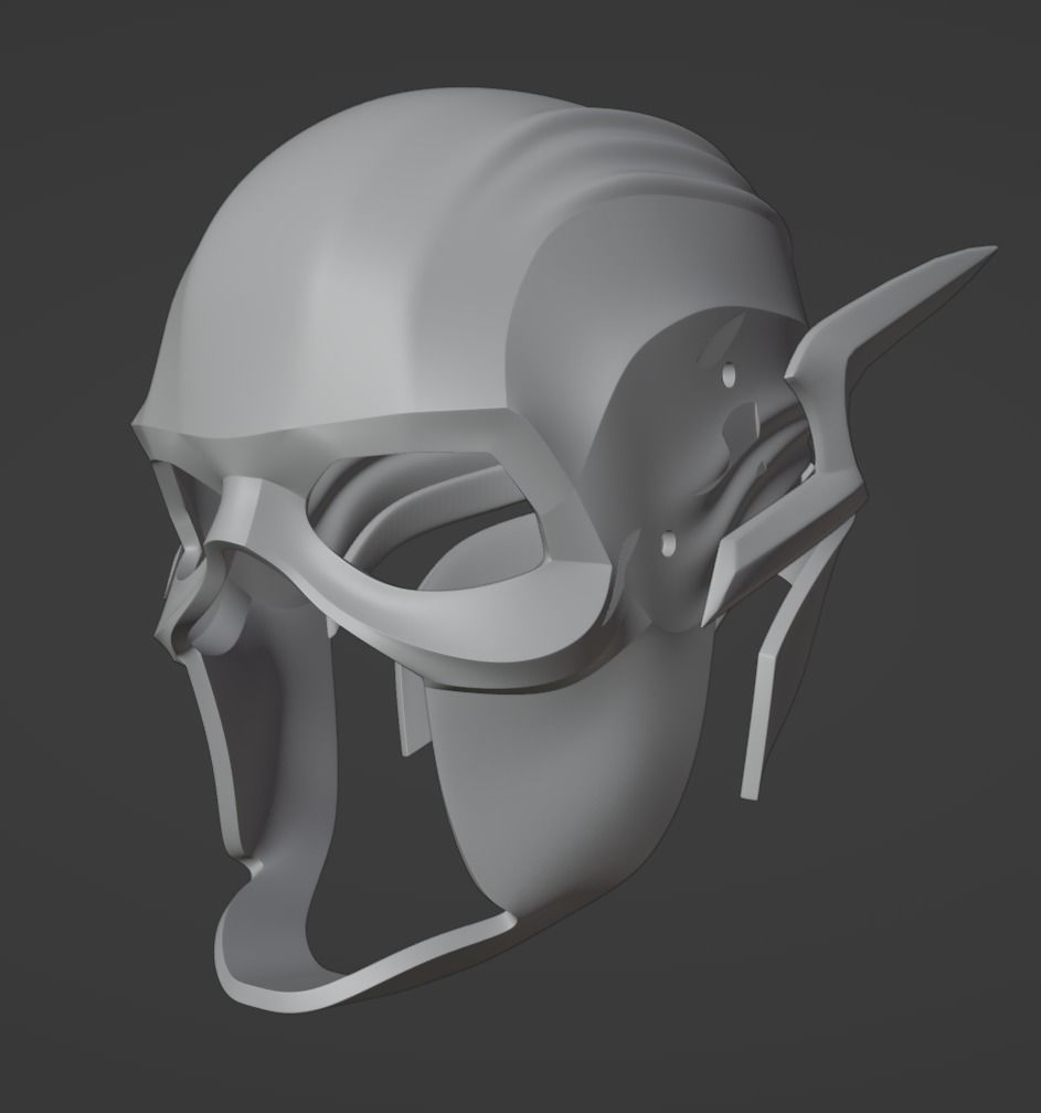Flash Helmet for Cosplay 3D print model_13