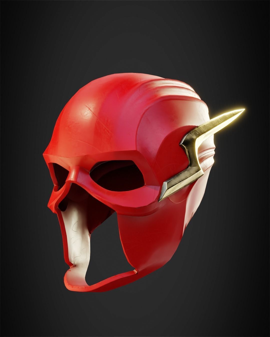 Flash Helmet for Cosplay 3D print model_5
