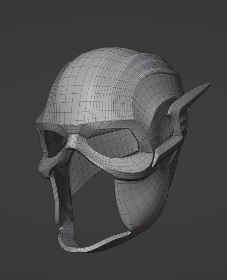 Flash Helmet for Cosplay 3D print model_10