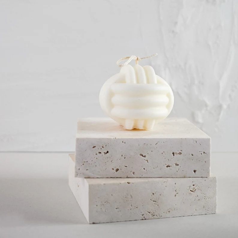 Geometric ball candle for silicon mold 3D print model_1