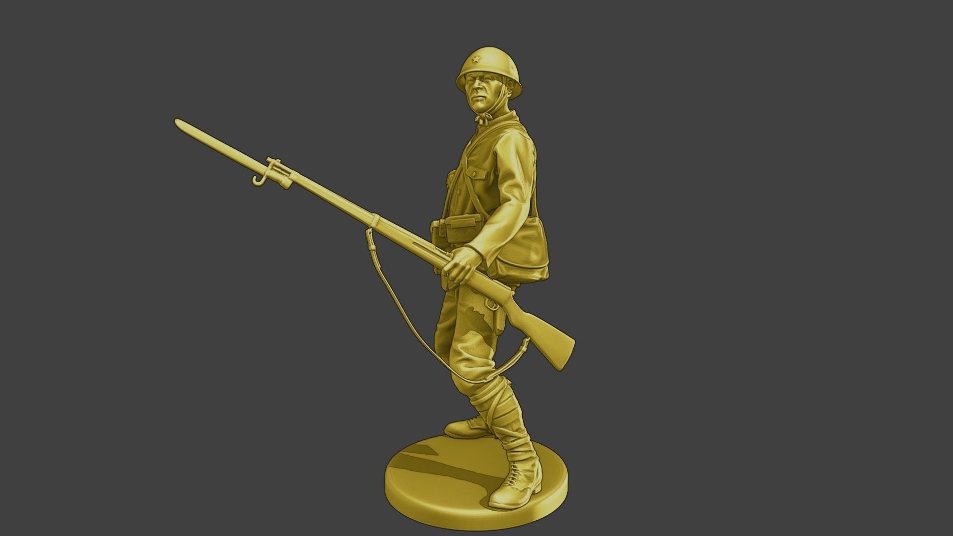 Japanese soldier ww2 Grenade J2 3D print model_11