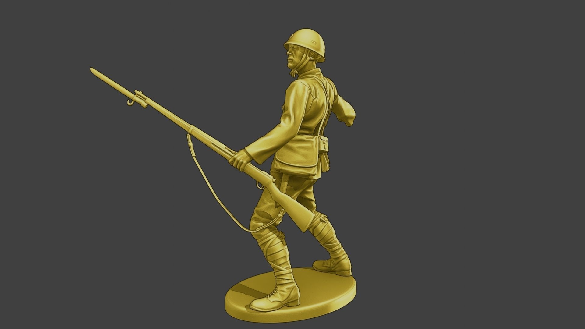 Japanese soldier ww2 Grenade J2 3D print model_2