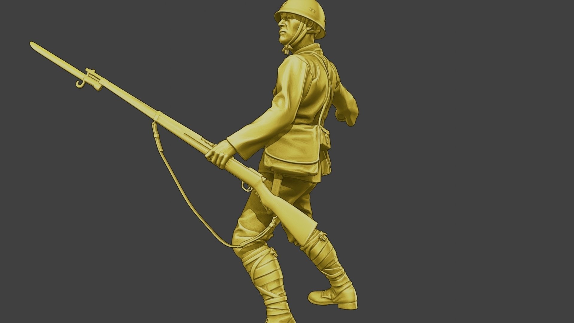 Japanese soldier ww2 Grenade J2 3D print model_27