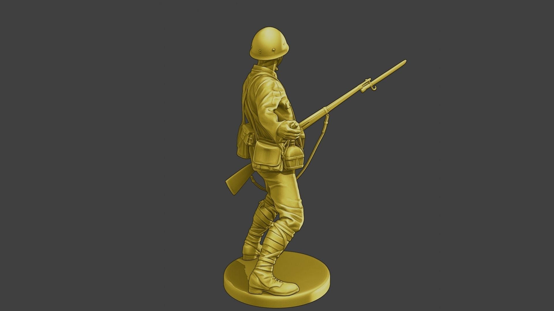 Japanese soldier ww2 Grenade J2 3D print model_6