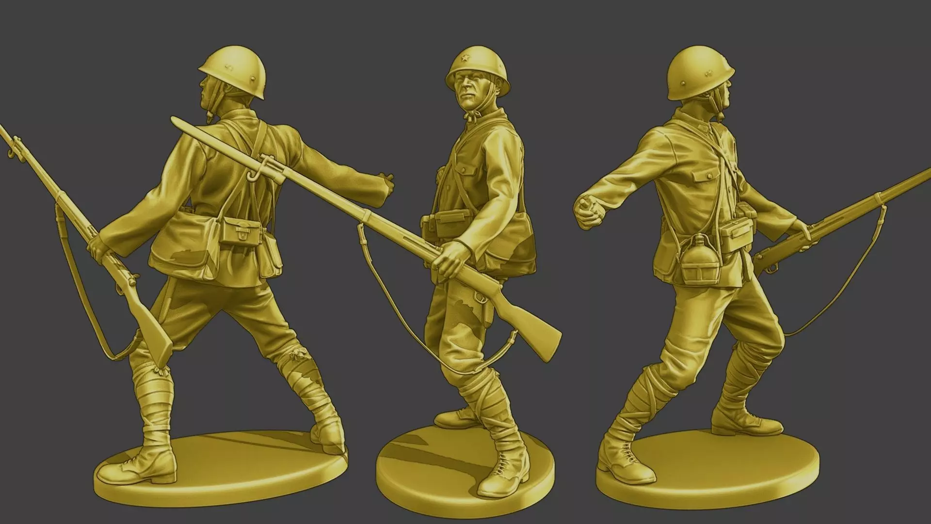 Japanese soldier ww2 Grenade J2 3D print model_0