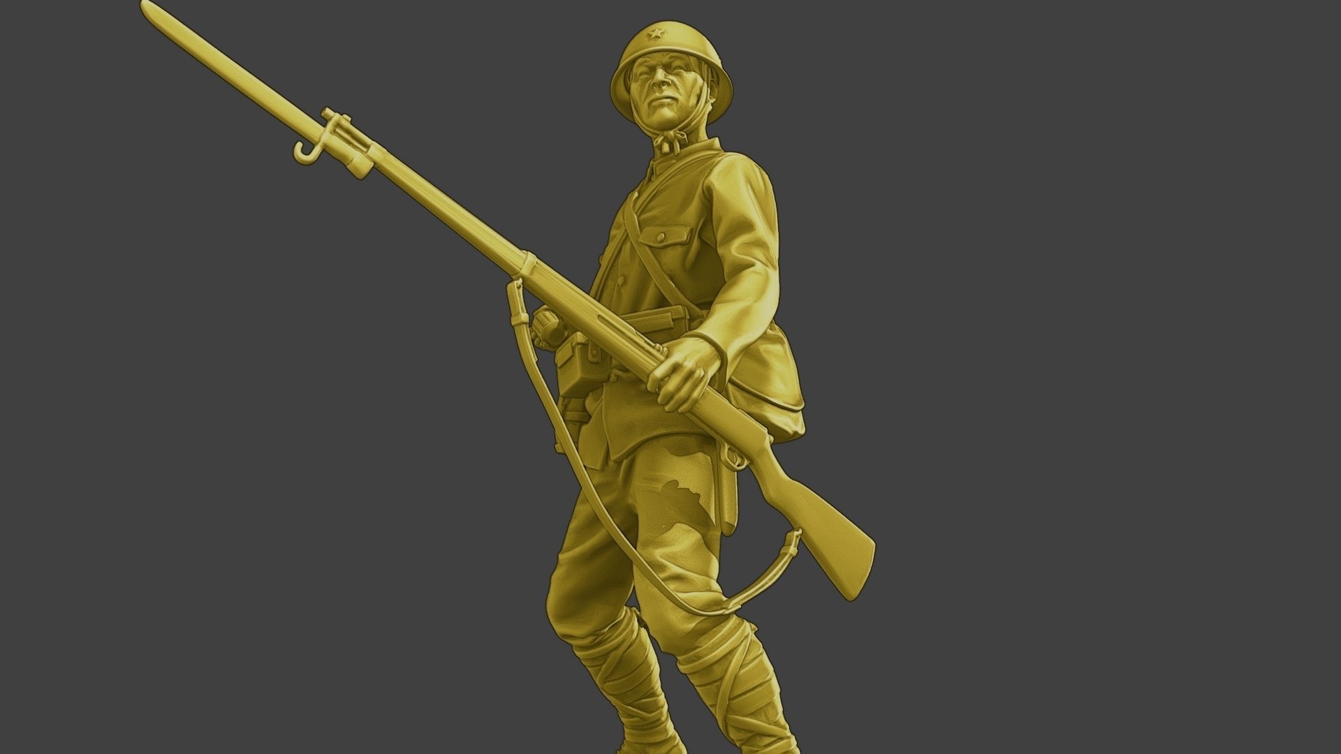 Japanese soldier ww2 Grenade J2 3D print model_28