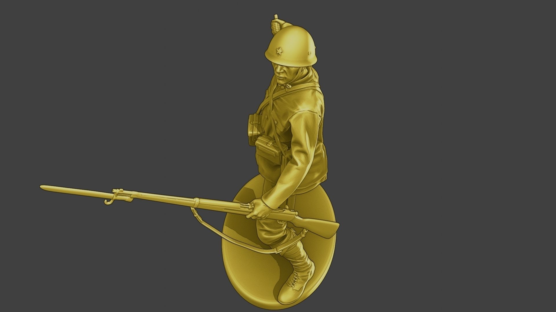 Japanese soldier ww2 Grenade J2 3D print model_14