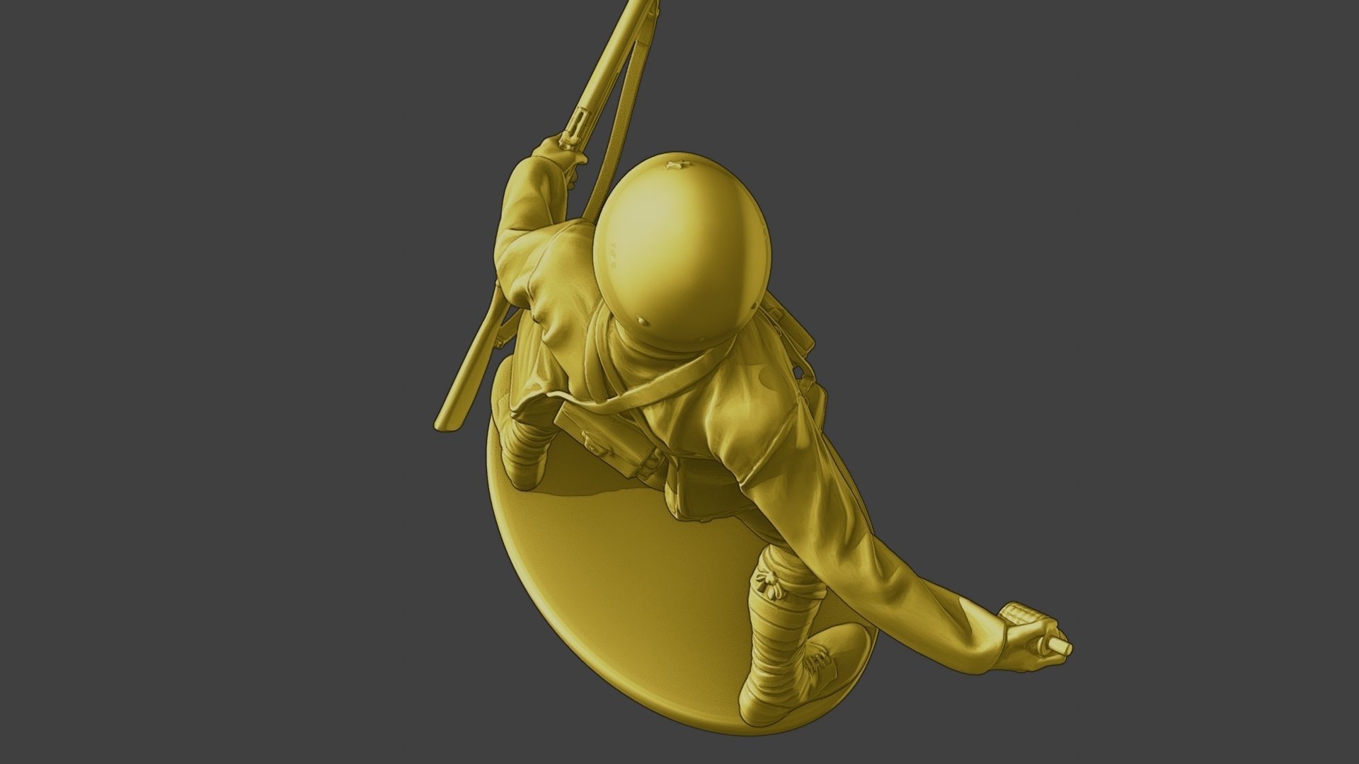 Japanese soldier ww2 Grenade J2 3D print model_16