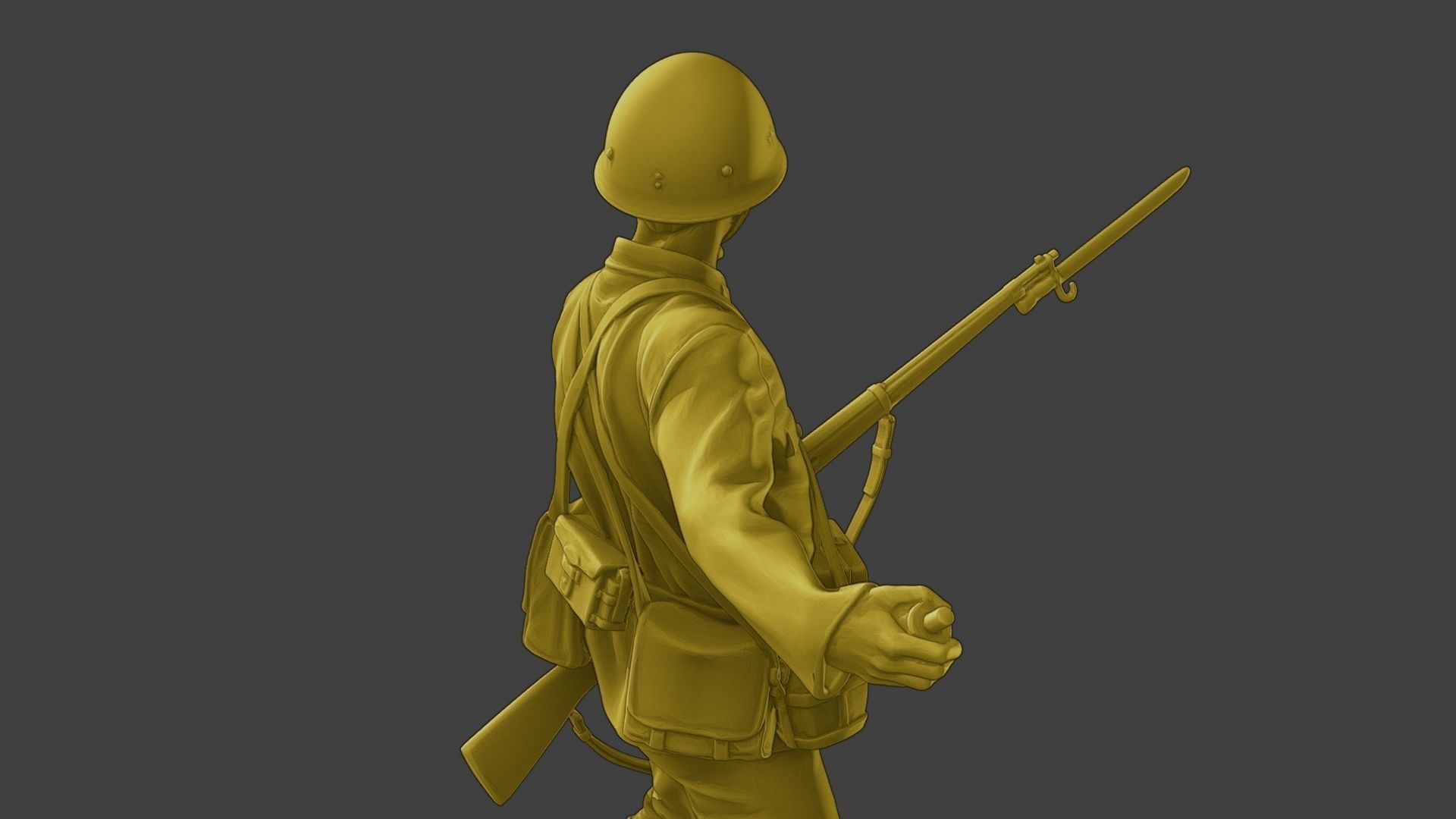 Japanese soldier ww2 Grenade J2 3D print model_21