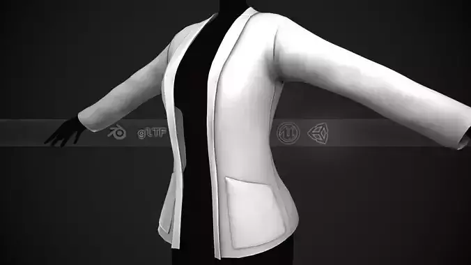 Female White Jacket Style 2