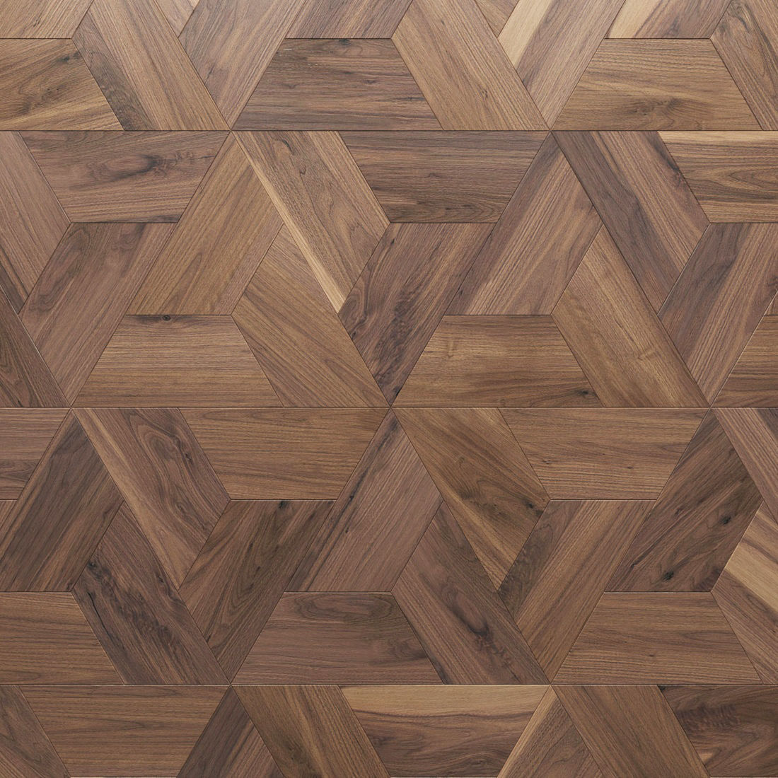 Parquet geometric wood wall panels 3D model_3