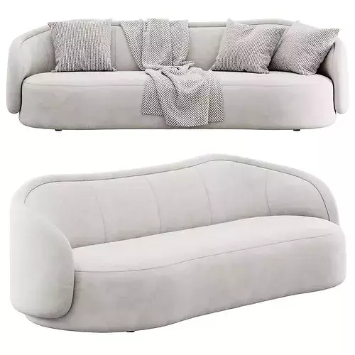 Pia sofa by Christophe Delcourt 3D model 2