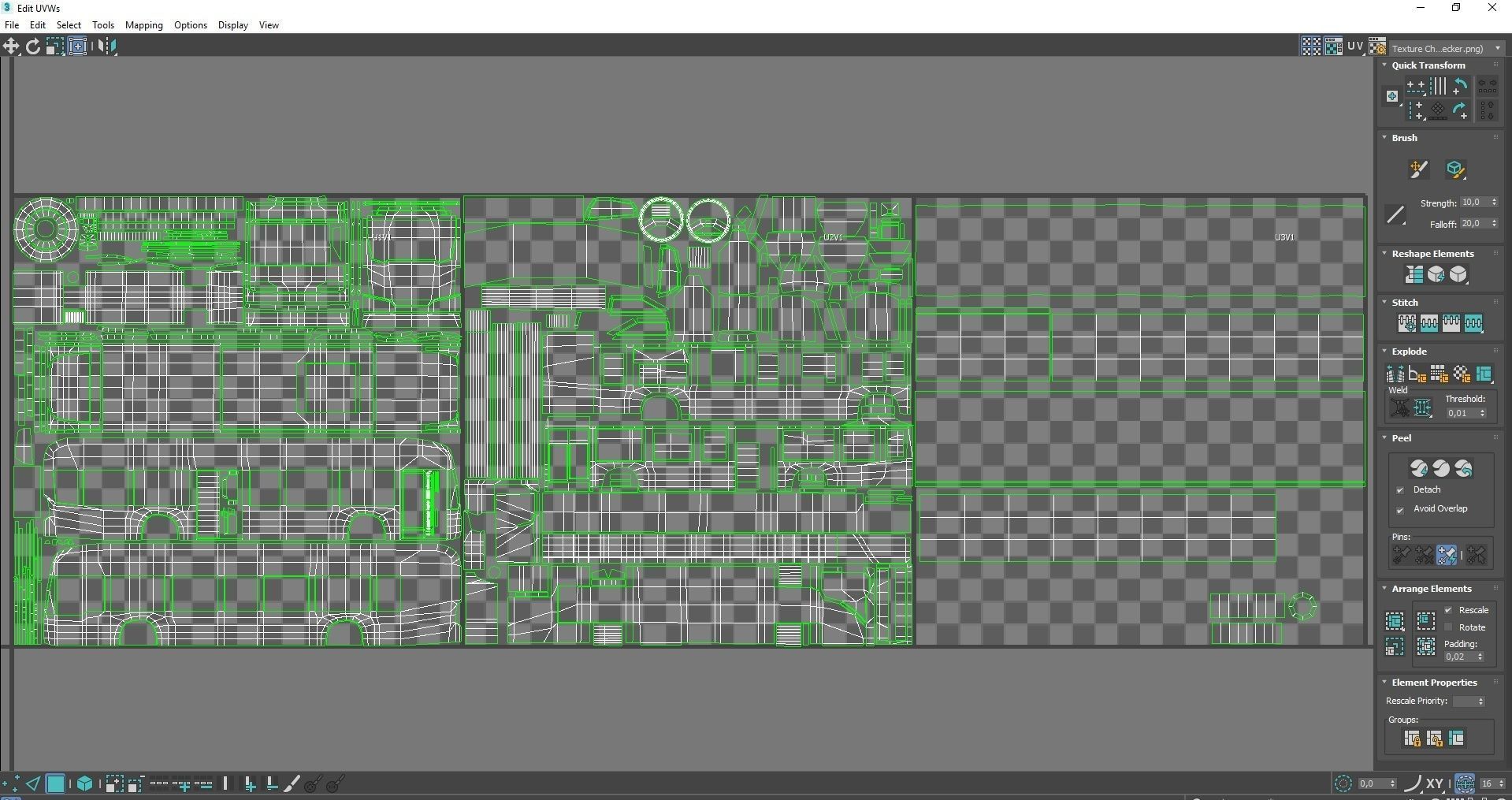 Low-poly 3d PBR model City Bus Low-poly 3D model_11