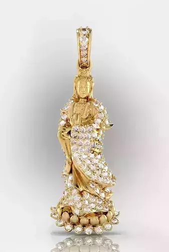 Buddha Guan Yin Pendant