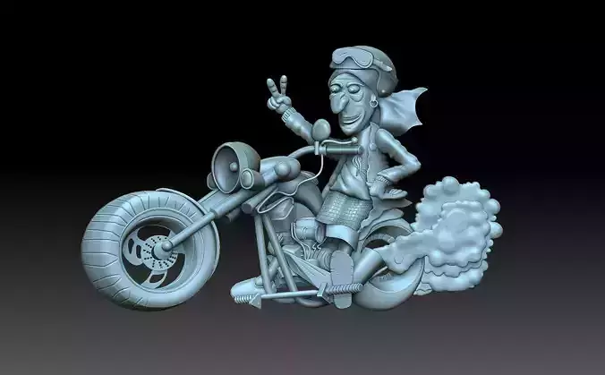 Granny biker