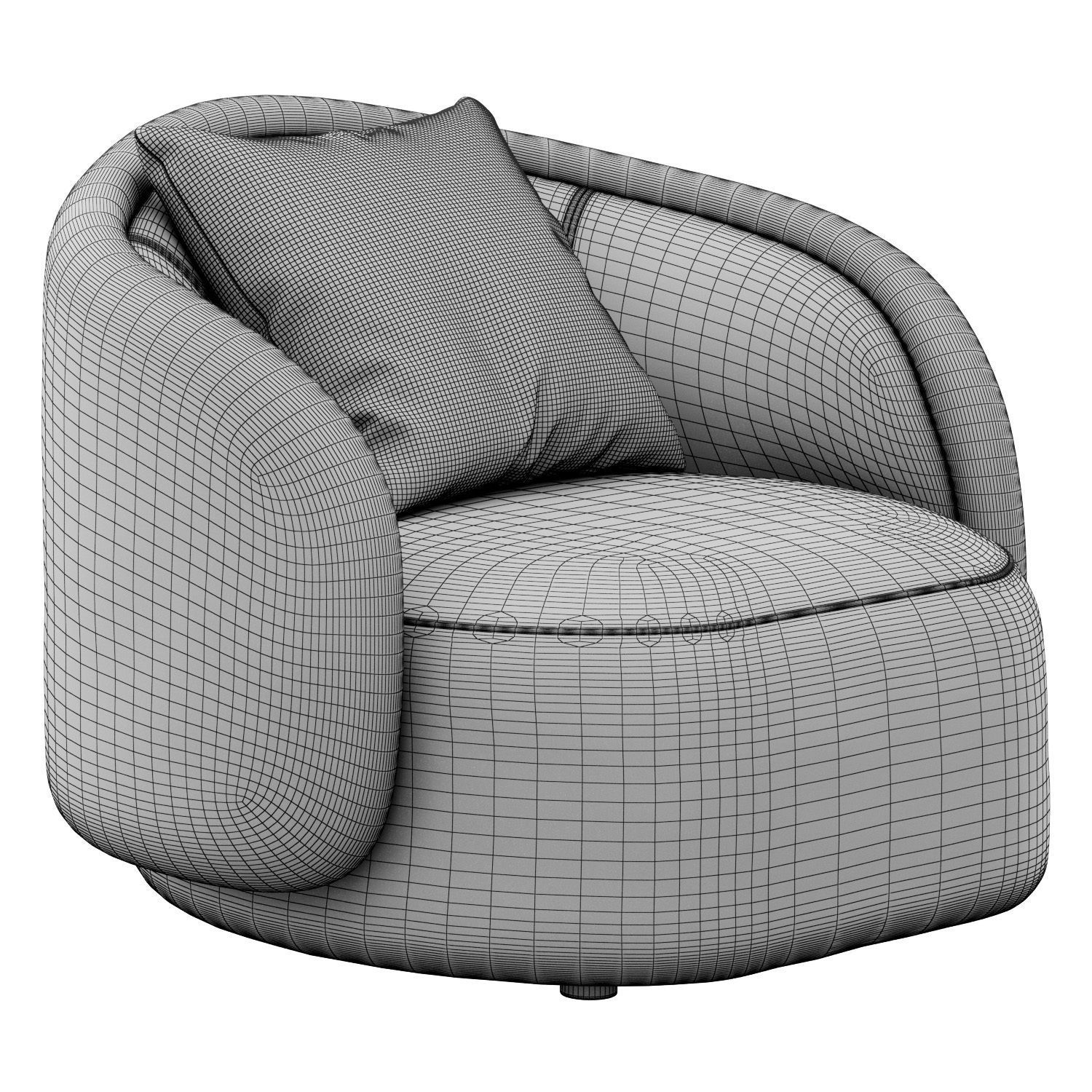 Pia Armchair by Christophe Delcourt 3D model | CGTrader