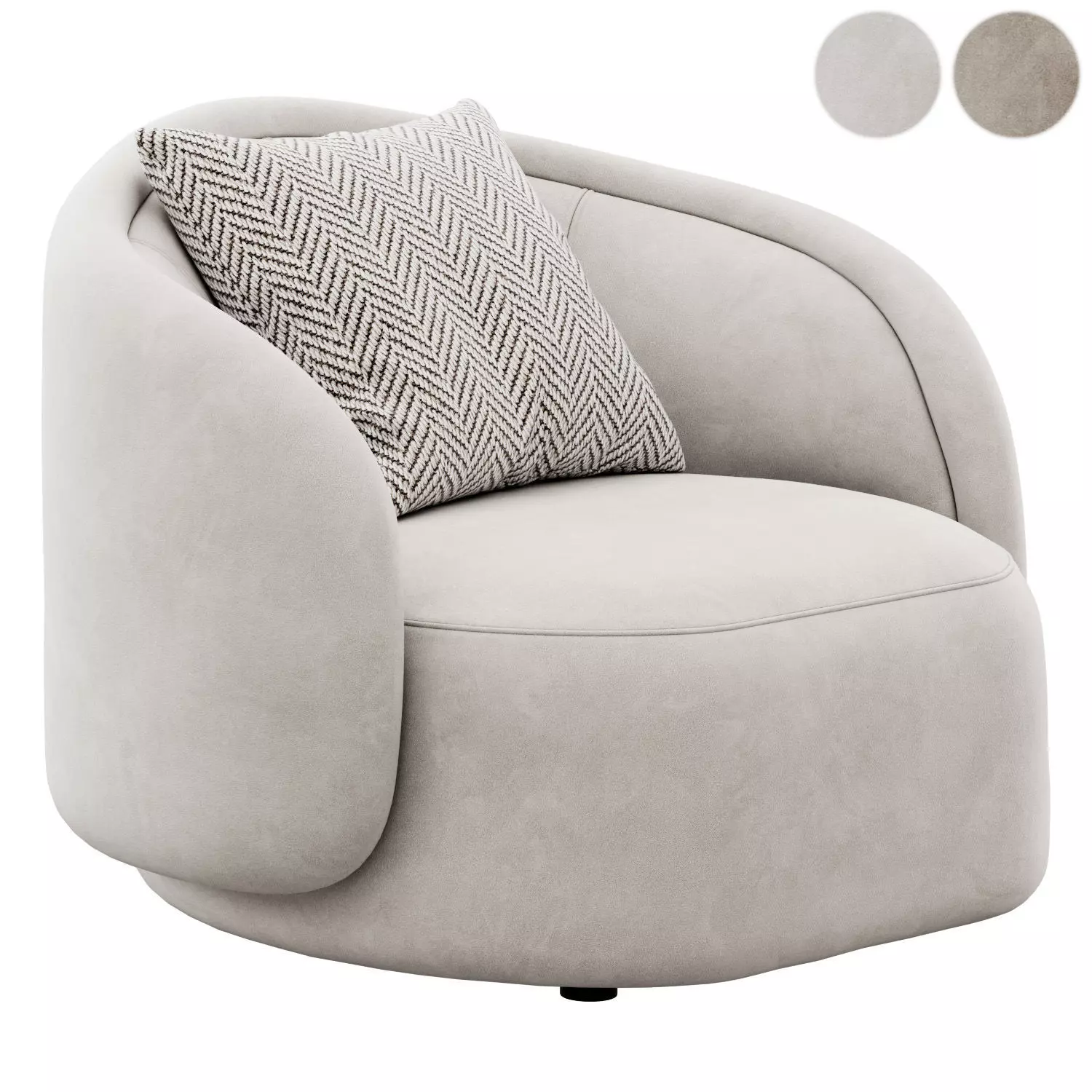 Pia Armchair by Christophe Delcourt 3D model