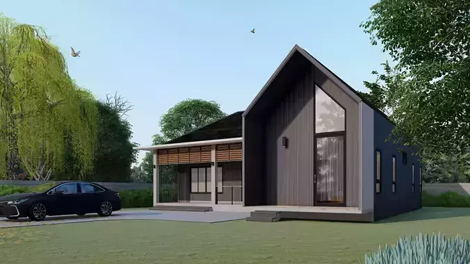 Nordic House BIM Model 3D model