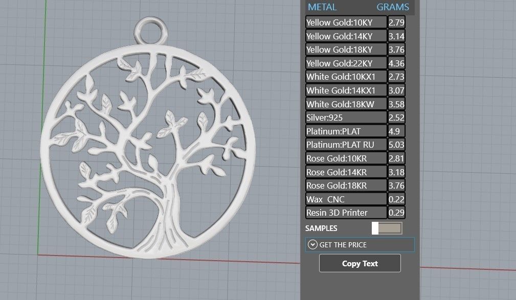 pendants  tree of life Free 3D print model_5