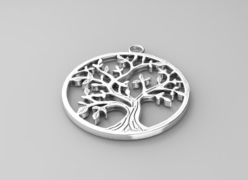 pendants  tree of life Free 3D print model_3