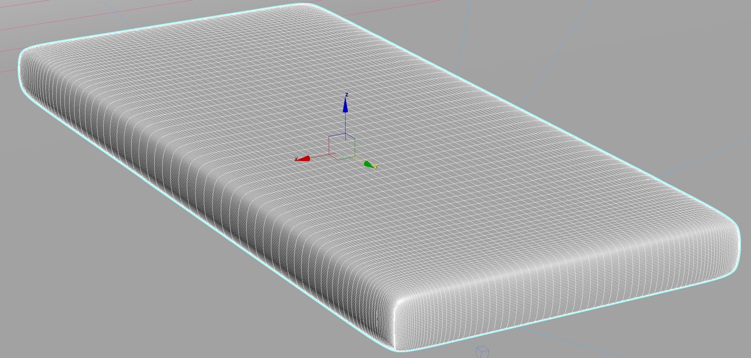mattress 3d model memory foam 3D model_3