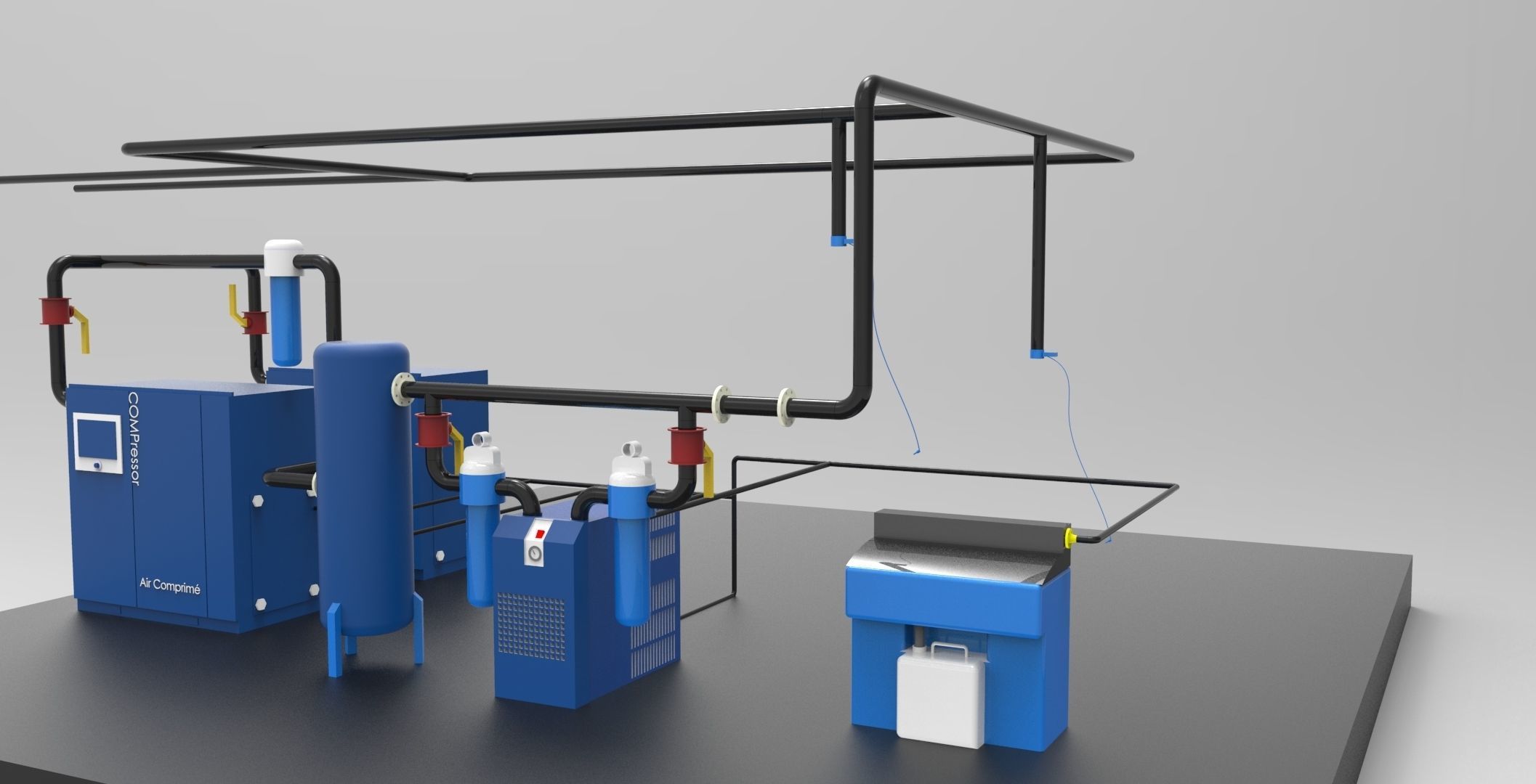 compressor room  3D model_5