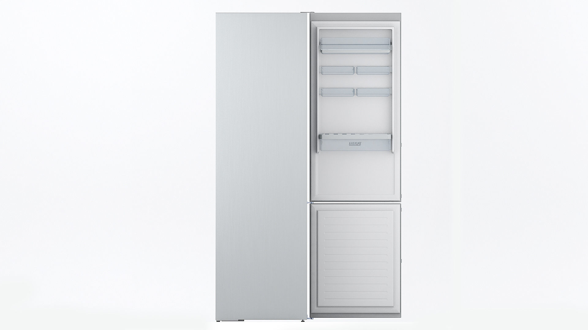 Low poly combi fridge Low-poly 3D model_11