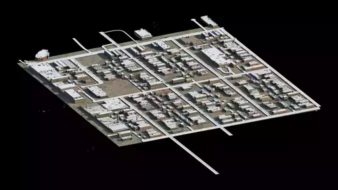  City Cityscape Middle Eastern Desert Arabian Building 03