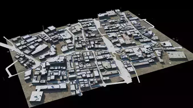  City Cityscape Middle Eastern Desert Arabian Building 01