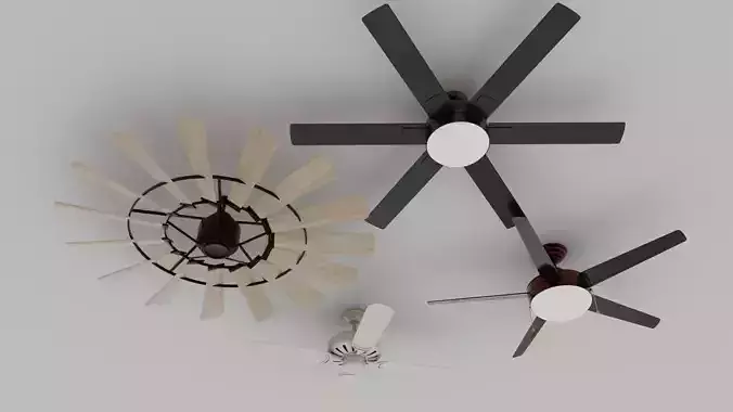 Ceiling Fan Collection 3D model