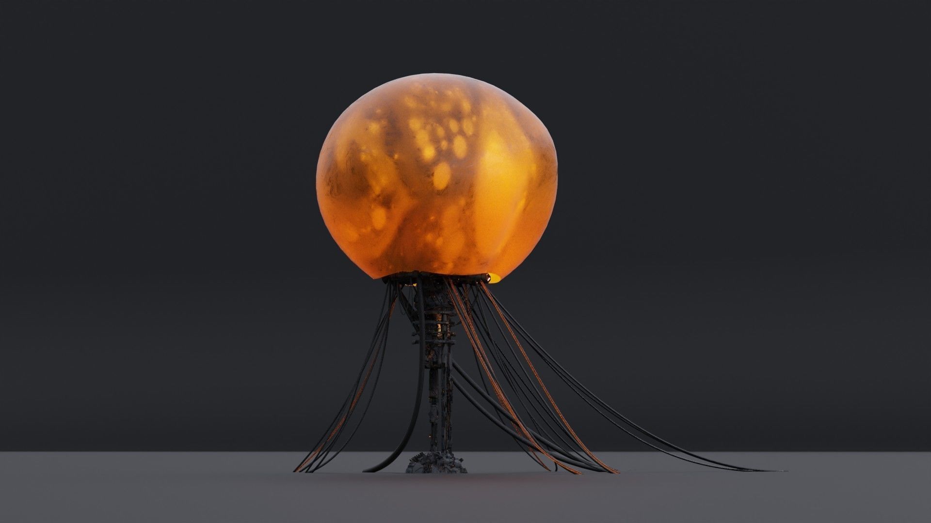 Organic Alien Building Structures Collection 3D model_12