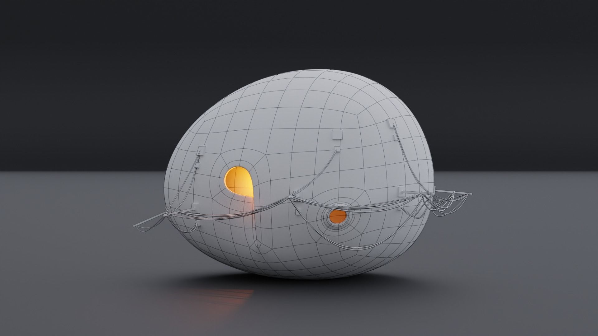 Organic Alien Building Structures Collection 3D model_19