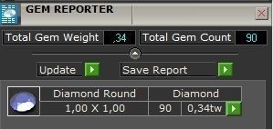 set  ring earrings cufflinks rose with stones 3D Model Collection_21