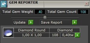 set  ring earrings cufflinks rose with stones 3D Model Collection_33