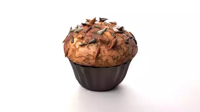 Muffin 3D model 3D model